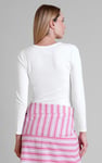 Womens Wide V-neck Casual T-Shirt