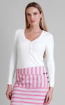 Womens Wide V-neck Casual T-Shirt