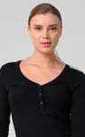 Womens Wide V-neck Casual T-Shirt