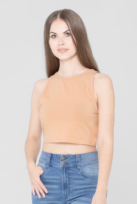 Nude Super Soft Cropped Tank Top