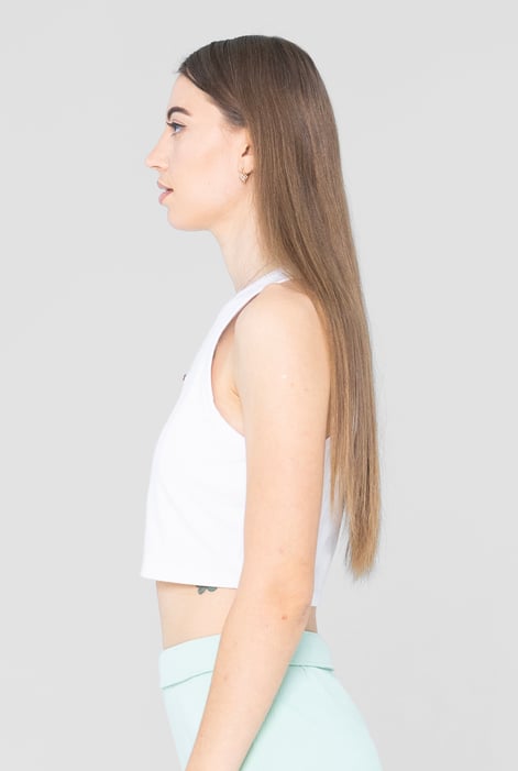 White Super Soft Cropped Tank Top