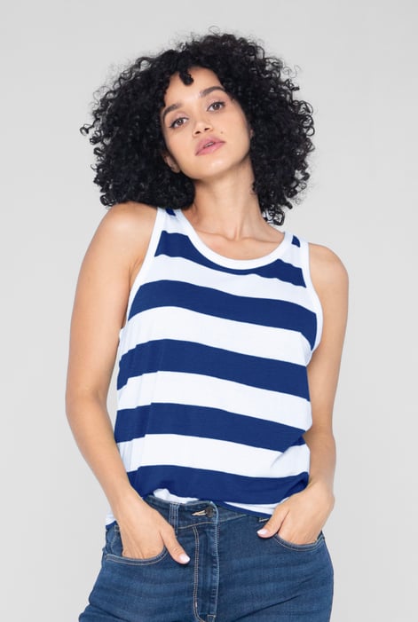 Pink Essential Stripe Tank Top