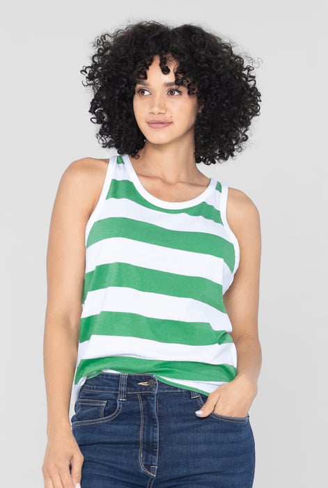 Pink Essential Stripe Tank Top