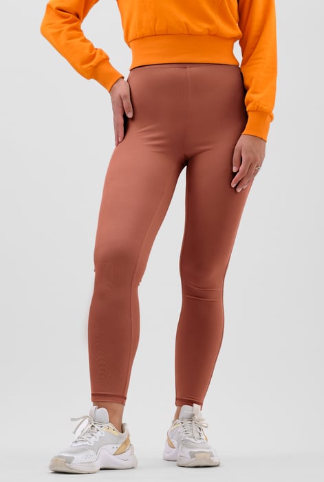 Womens Cream High Waist Ribbed Leggings