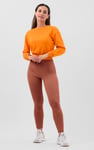 Womens High Waist Ribbed Leggings