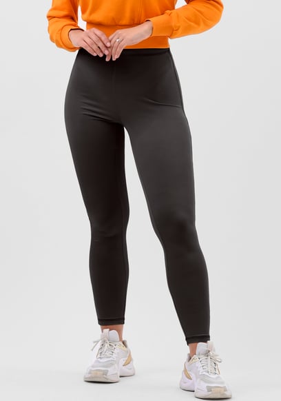 Womens High Waist Ribbed Leggings