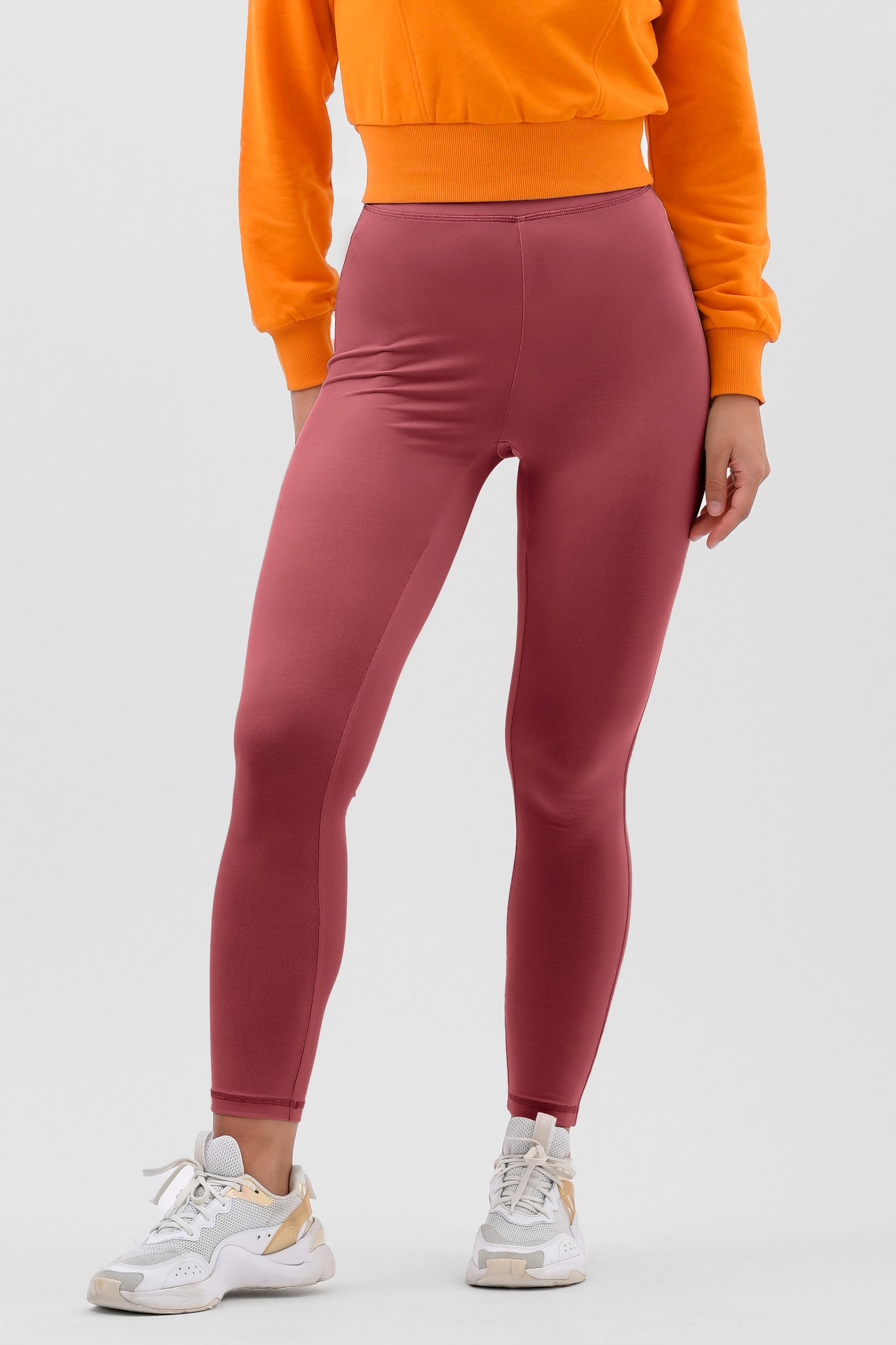 Womens High Waist Ribbed Leggings