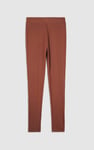 Womens High Waist Ribbed Leggings