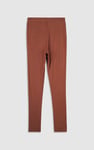 Womens High Waist Ribbed Leggings