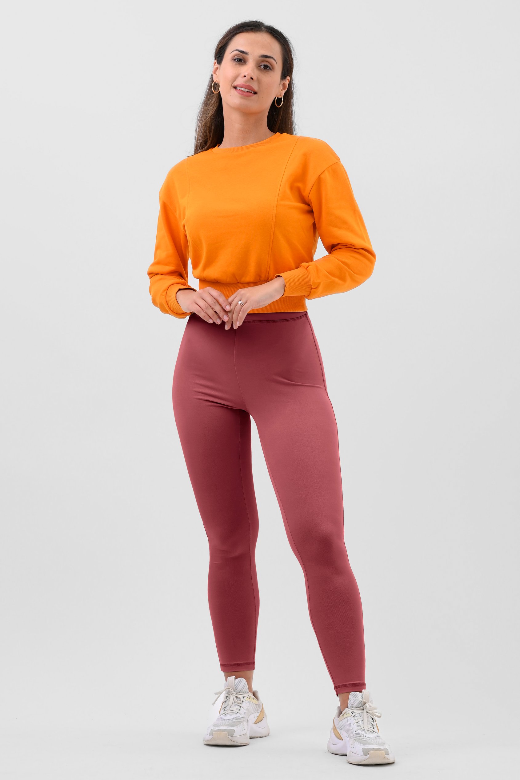 Womens High Waist Ribbed Leggings
