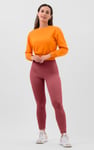 Womens High Waist Ribbed Leggings