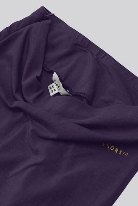 Womens Purple Zip Hem Leggings