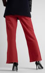 Womens Herringbone Wide Leg Trouser