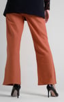 Womens Herringbone Wide Leg Trouser