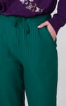 Womens Herringbone Wide Leg Trouser
