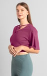 Women Knot Details V-Neck Bell Sleeve Top
