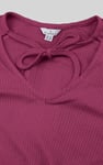 Women Knot Details V-Neck Bell Sleeve Top