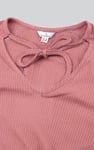 Women Knot Details V-Neck Bell Sleeve Top