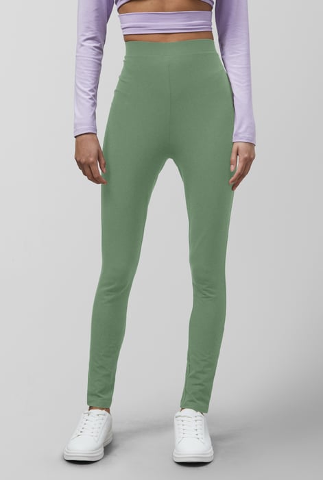White Full length High Waist Leggings