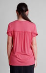 Golden Printed cap sleeve Jersey tops