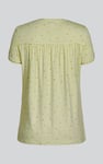 Golden Printed cap sleeve Jersey tops
