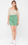 Floral Bardot Smocked Crop Top
