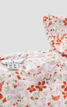 Floral Bardot Smocked Crop Top