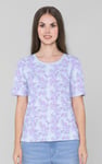 Crayon Leaf Printed T-Shirt