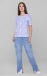 Crayon Leaf Printed T-Shirt