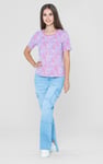Crayon Leaf Printed T-Shirt