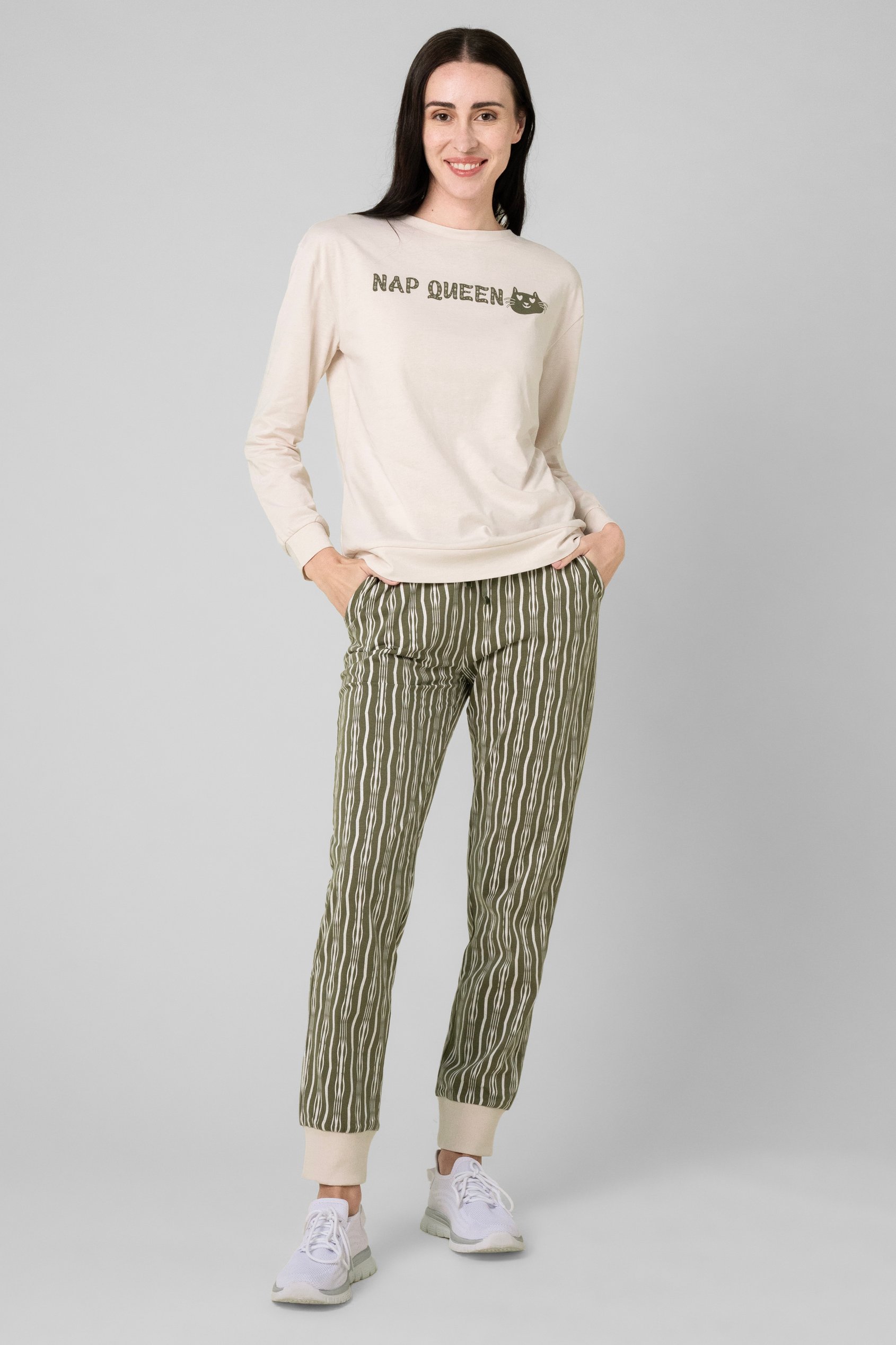 Womens Nap Queen Printed Nightwear Set