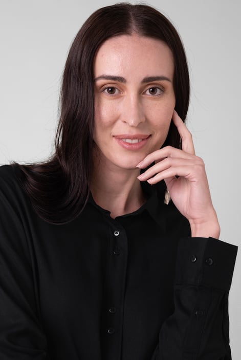 Womens Black Viscose Formal Shirt