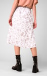 Womens Floral Print Midi Skirt