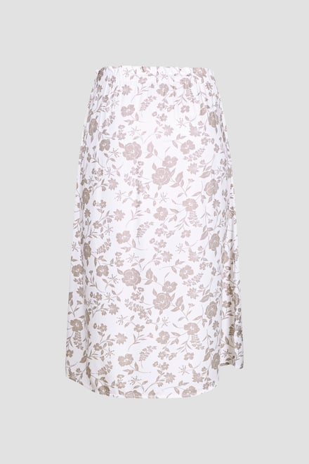 Womens Floral Print Midi Skirt