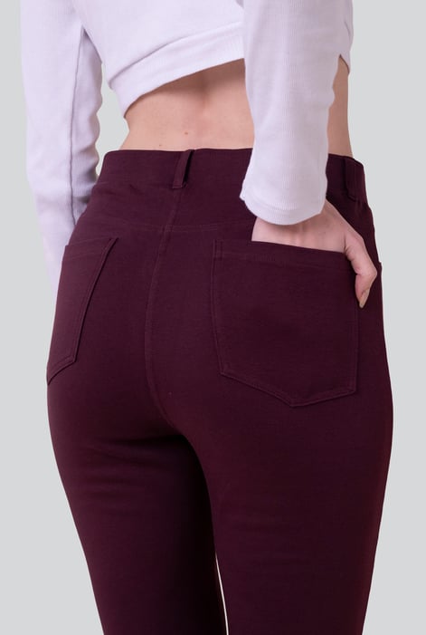 Red Enorsia Jersey Skinny Jeggings