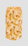 Womens Ruched Warp Midi Skirt