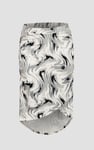 Womens Ruched Warp Midi Skirt