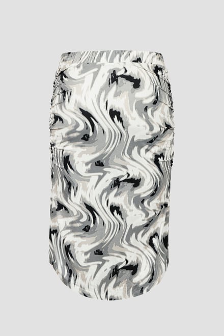 Womens Ruched Warp Midi Skirt