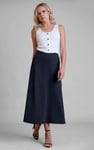 Classic Seam Detail Jersey Skirt