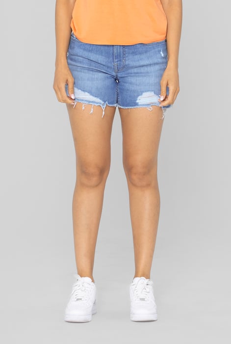 Light Blue Skinny Hot Shorts