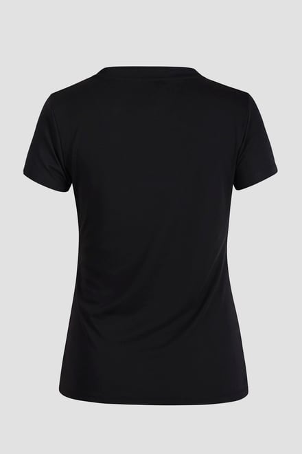 Lace-Up V Neck Short Sleeve Top