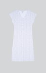 Button Front Printed Ribbed Midi dress
