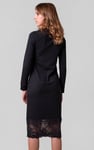 Lace Detail Long Sleeve Bodycon Dress