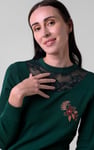 Lace Detail Long Sleeve Bodycon Dress