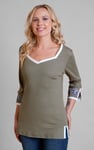 Sweetheart Neck  Embroidered Long Sleeves Tops