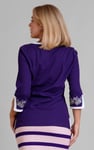 Sweetheart Neck  Embroidered Long Sleeves Tops