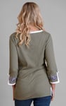 Sweetheart Neck  Embroidered Long Sleeves Tops