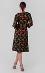 Womens Printed Square Neck Dress