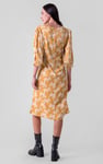 Womens Printed Square Neck Dress