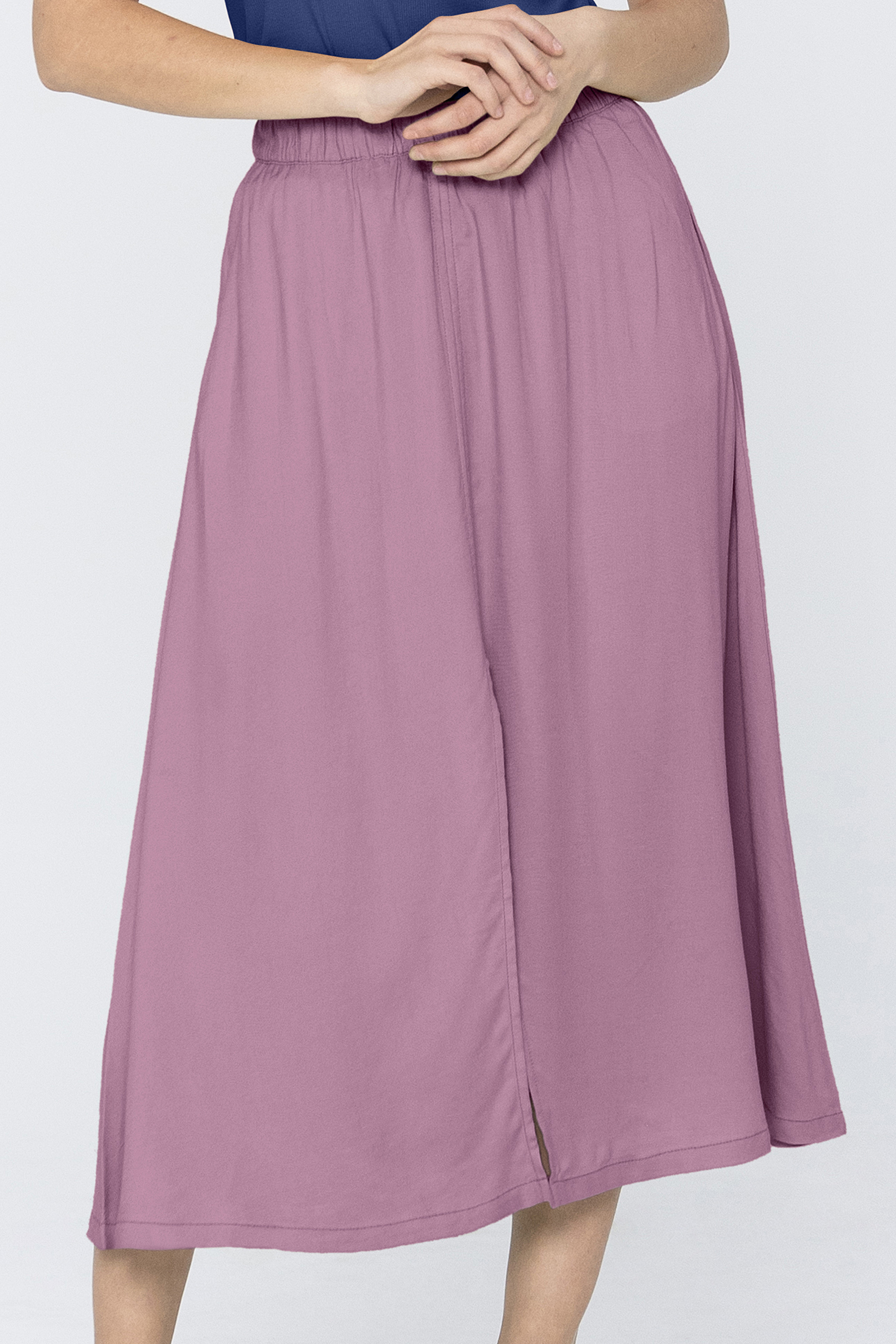 A-Line Maxi Skirt with Front Slit